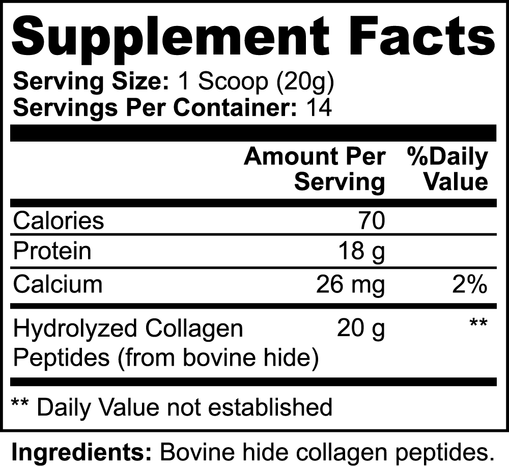 HYDROLYZED COLLAGEN PEPTIDES